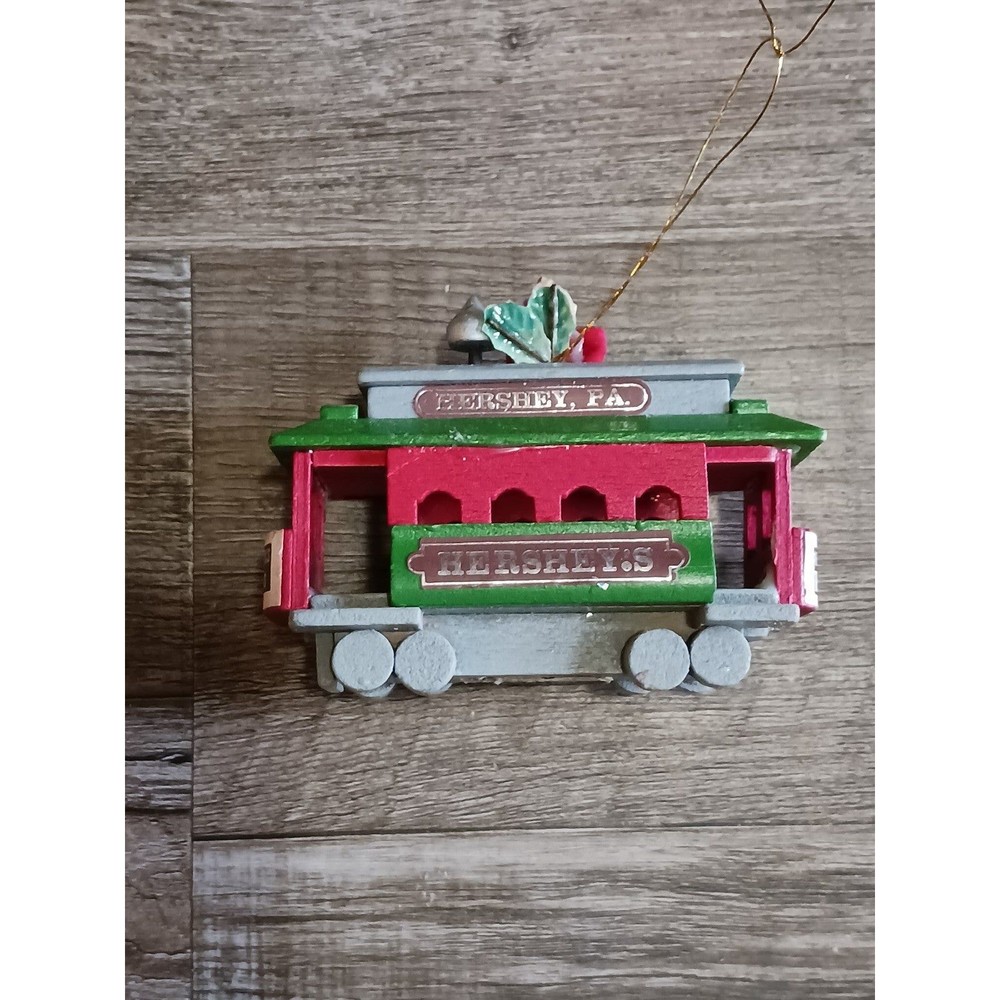 Kurt Adler Hershey's Wooden Train Ornament